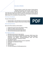 MODULE FIVE- DRAFTING LEGAL OPINIONS