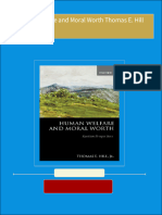 Human Welfare and Moral Worth Thomas E. Hill 2024 Scribd Download