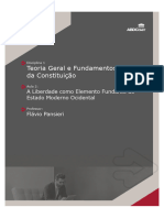 A Liberdade como Elemento Fundante do Estado Moderno Constitucional