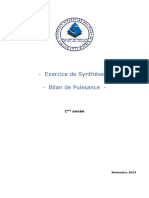 Exercice de SynthÃ¨se Bilan de Puissance