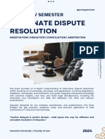 LLB 3YDC- V Semester - Alternate Dispute Resolution