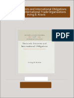 Where can buy Domestic Interests and International Obligations Safeguards in International Trade Organizations Irving B. Kravis ebook with cheap price