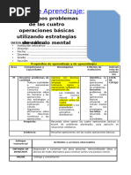 5º Grado Dia 2 Mat. Resolvemos Problemas de Las Cuatro Operaciones Básicas Utilizando Estrategias de Cálculo Mental