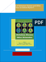 Full download Clinical Manual of Alzheimer Disease and Other Dementias 1st Edition Myron F. pdf docx