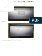 How to use external USB as a Kill Disk