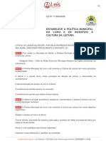 cidade RECIFE Lei 17600_2009 Livro e Leitura - Luciano Siqueira