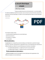 Le Circuit Electrique Simple Cours 2