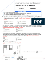 3.- Evaluación Diagnóstica - Matemática 2024