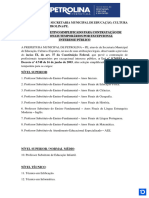 Edital 60-2024 Processo Seletivo Seduce Petrolina- 241216 164903