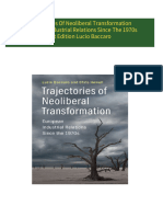 Download Trajectories Of Neoliberal Transformation European Industrial Relations Since The 1970s 1st Edition Lucio Baccaro ebook All Chapters PDF