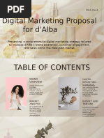 Digital Marketing Proposal for _d'Alba'' in Malaysia.