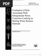 Evaluation of Risk Associated With Intergranular Stress Corrosion Cracking in Boiling Water Reactor Internals