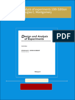 [FREE PDF sample] Design and analysis of experiments 10th Edition Douglas C. Montgomery ebooks