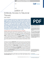 Immune Regulation of Antibody Access to Neuronal Tissues