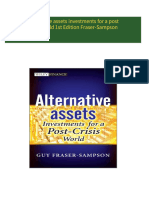 Alternative assets investments for a post crisis world 1st Edition Fraser-Sampson all chapter instant download