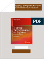 Technical Thermodynamics for Engineers: Basics and Applications Ed 2 2nd Edition Achim Schmidt 2024 Scribd Download