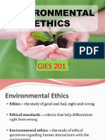 Moral and Ethical Aspects of Environment and Philosphical Thinkings