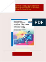 PDF In situ Electron Microscopy Applications in Physics Chemistry and Materials Science 1st Edition Gerhard Dehm download