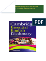 Cambridge Essential English Dictionary 2nd Edition Cambridge University Press download pdf