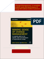 Get Making Sense of Change Management. A complete guide to the models, tools and techniques of organizational change 6th Edition Esther Cameron PDF ebook with Full Chapters Now