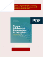 PDF Young Adolescent Engagement in Learning: Supporting Students through Structure and Community Jeanne Allen download