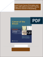 Full download Cancer of the Breast From Cancer Principles and Practice of Oncology 10th Edition Vincent T Devita Theodore S Lawrence Steven A Rosenberg pdf docx