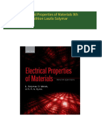 Electrical Properties of Materials 9th Edition Laszlo Solymar 2024 scribd download