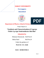 Synthesis of Cu2O-REPORT FILE