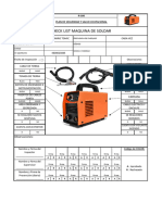 106 CHECK LIST MAQUINA DE SOLDAR