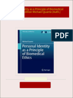 Immediate download Personal Identity as a Principle of Biomedical Ethics 1st Edition Michael Quante (Auth.) ebooks 2024