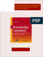 Buy ebook Knowledge Solutions Tools Methods and Approaches to Drive Organizational Performance 1st Edition Olivier Serrat (Auth.) cheap price