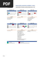 (Graduação) Calendário Acadêmico 25.1 - Universidade Pitágoras Unopar Anhanguera - Piza