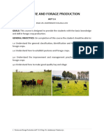 PASTURE AND FORAGE PRODUCTION AGT 211