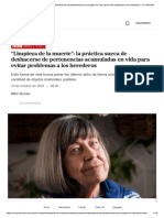 La práctica sueca de deshacerse de pertenencias acumuladas en vida para evitar problemas a los herederos - LA NACION