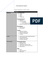 General Approach to Dyspnea