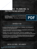 Business Planning Entrepreneurship Project