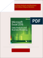 Instant Download Microsoft Excel Data Analysis and Business Modeling 5th Edition Wayne Winston PDF All Chapters