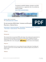 Do-not-resuscitate (DNR) Orders’ Awareness and Perception Among Physicians- A Na