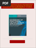 Instant ebooks textbook Handbook of Fractional Calculus with Applications Vol 7 Applications in Engineering Life and Social Sciences Part A De Gruyter Reference  1st Edition Dumitru Baleanu download all chapters