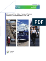 Framework For Urban Transport Projects WB Paper