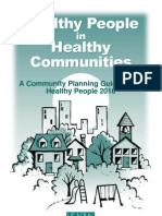 Healthy People in Healthy Community - Community Planning