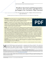 19. Serum Albumin Predicts Survival and Postoperative Course Following Surgery for Geriatric Hip Fracture