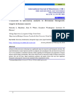 Utilization of Microarray Analysis to Determine Therapeutic Targets in Human Cancers