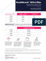 INFINEX - WealthLock MYGA Plus Rate Sheet