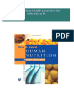 Human nutrition A health perspective 2ed Edition Barasi M. all chapter instant download