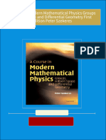 Full Download A Course in Modern Mathematical Physics Groups Hilbert Space and Differential Geometry First Edition Peter Szekeres PDF DOCX