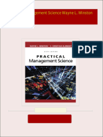 PDF Practical Management Science Wayne L. Winston download