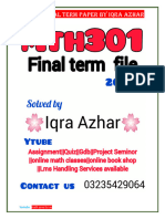 Mth301 Final Term Paper by Iqra Azhar