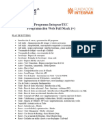 Plan de Estudios - Integrartec