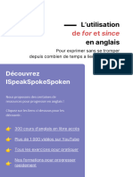 For Since Anglais PDF Ispeakspokespoken